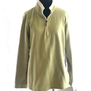 Fleece pullover zip jacket